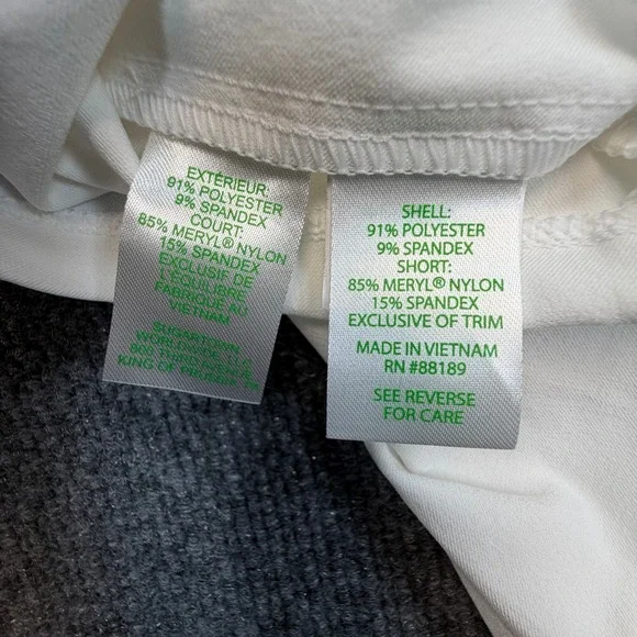 Lilly Pulitzer Priska Skort Women 12 Resort White Luxletic Pleated Tennis Golf - Picture 9 of 10